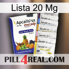 Lista 20 Mg 11